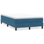 Casa si Gradina - Mobilier - Paturi si accesorii - Paturi - Pat cu arcuri fara saltea Albastru inchis 120x210 cm catifea - Infinity.ro