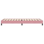 Casa si Gradina - Mobilier - Paturi si accesorii - Paturi - Pat cu arcuri fara saltea roz 80x220 cm catifea - Infinity.ro