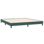 Casa si Gradina - Mobilier - Paturi si accesorii - Paturi - Pat box spring cu saltea, verde inchis, 180x220 cm, catifea - Infinity.ro
