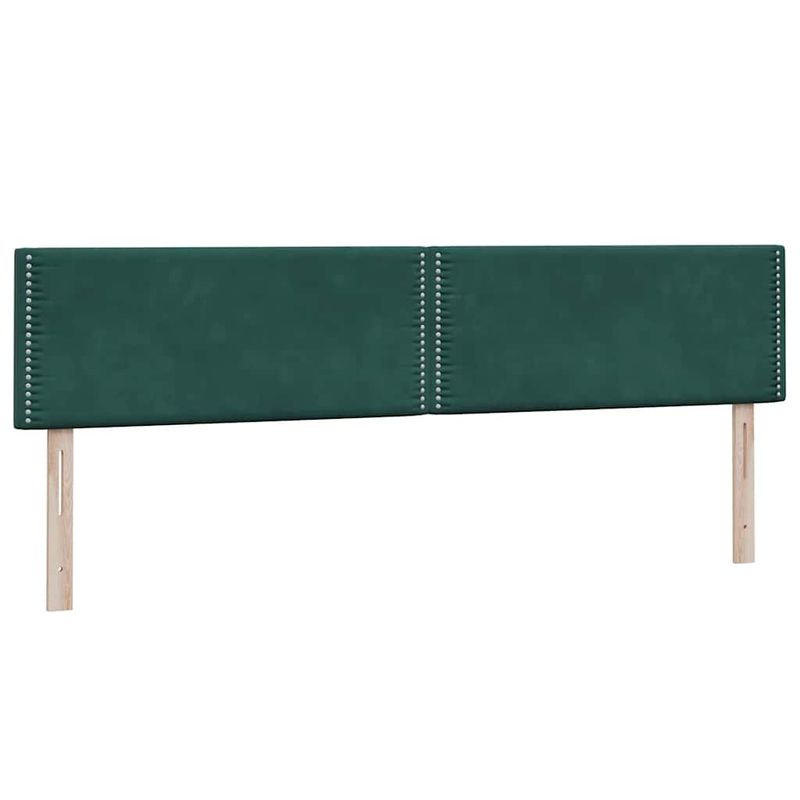 Casa si Gradina - Mobilier - Paturi si accesorii - Paturi - Pat box spring cu saltea, verde inchis, 180x220 cm, catifea - Infinity.ro