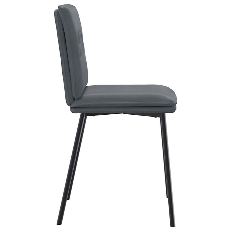 Casa si Gradina - Mobilier - Scaune si fotolii - Scaune - Scaune de bucatarie, 6 buc., gri inchis, catifea - Infinity.ro
