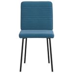 Casa si Gradina - Mobilier - Scaune si fotolii - Scaune - Scaune de bucatarie, 4 buc., albastru, catifea - Infinity.ro