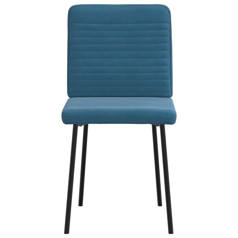 Casa si Gradina - Mobilier - Scaune si fotolii - Scaune - Scaune de bucatarie, 4 buc., albastru, catifea - Infinity.ro