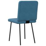 Casa si Gradina - Mobilier - Scaune si fotolii - Scaune - Scaune de bucatarie, 4 buc., albastru, catifea - Infinity.ro