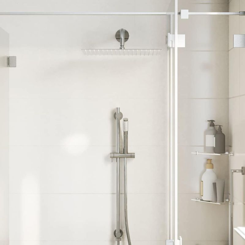 Casa si Gradina - Sanitare - Cazi si cabine de dus - Coloane si seturi de dus - Cap de dus cu ploaie din otel inoxidabil 304 40x40 cm patrat - Infinity.ro