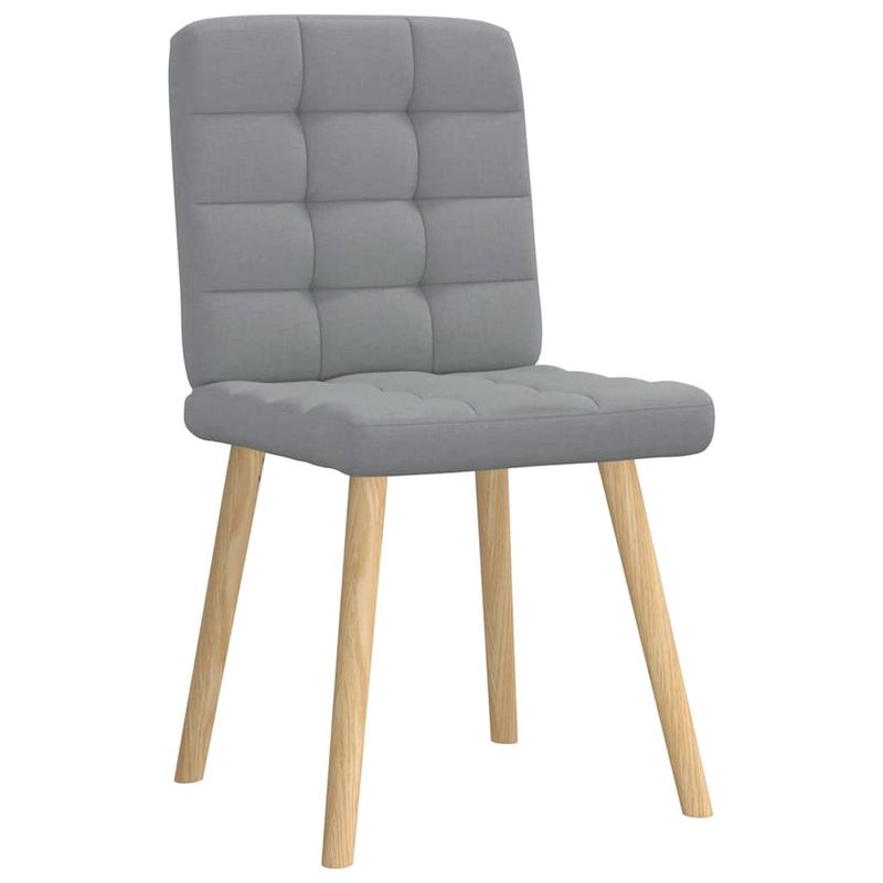 Casa si Gradina - Mobilier - Scaune si fotolii - Scaune - Scaune de bucatarie pivotante, 4 buc., gri deschis, textil - Infinity.ro