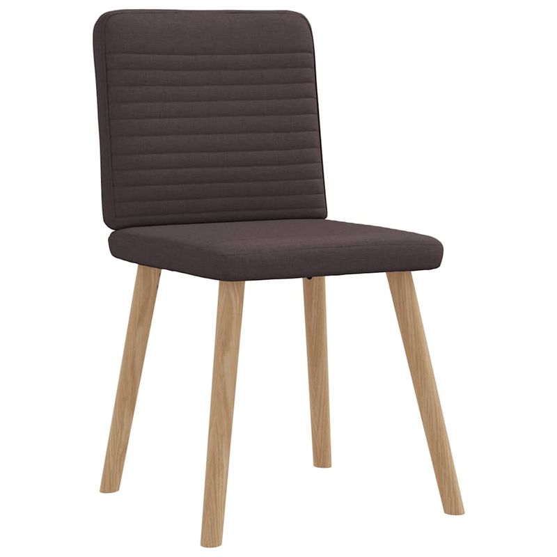 Casa si Gradina - Mobilier - Scaune si fotolii - Scaune - Scaune de bucatarie, 4 buc., maro inchis, material textil - Infinity.ro