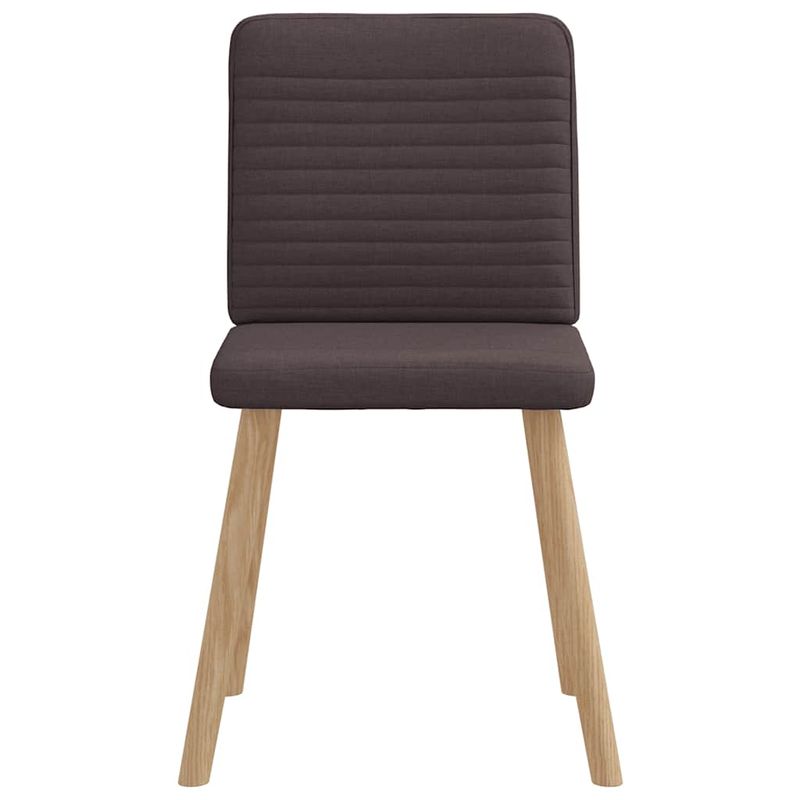 Casa si Gradina - Mobilier - Scaune si fotolii - Scaune - Scaune de bucatarie, 4 buc., maro inchis, material textil - Infinity.ro