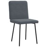 Casa si Gradina - Mobilier - Scaune si fotolii - Scaune - Scaune de bucatarie, 4 buc., gri inchis, catifea - Infinity.ro