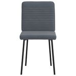Casa si Gradina - Mobilier - Scaune si fotolii - Scaune - Scaune de bucatarie, 4 buc., gri inchis, catifea - Infinity.ro