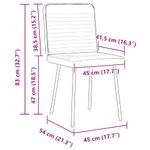 Casa si Gradina - Mobilier - Scaune si fotolii - Scaune - Scaune de bucatarie, 4 buc., gri inchis, catifea - Infinity.ro