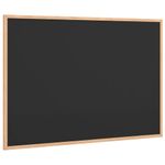 Carti si Birotica - Birotica - Accesorii de birou - Table si clipboard-uri - Tabla cu cadru din lemn masiv de pin negru 80x55 cm - Infinity.ro