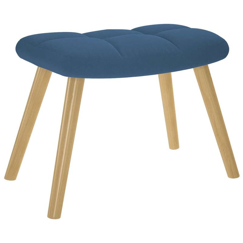 Casa si Gradina - Gradina si terasa - Balansoare si hamace - Balansoare - Scaun balansoar cu taburet, albastru, material textil, model cu scăunel pentru picioare - Infinity.ro