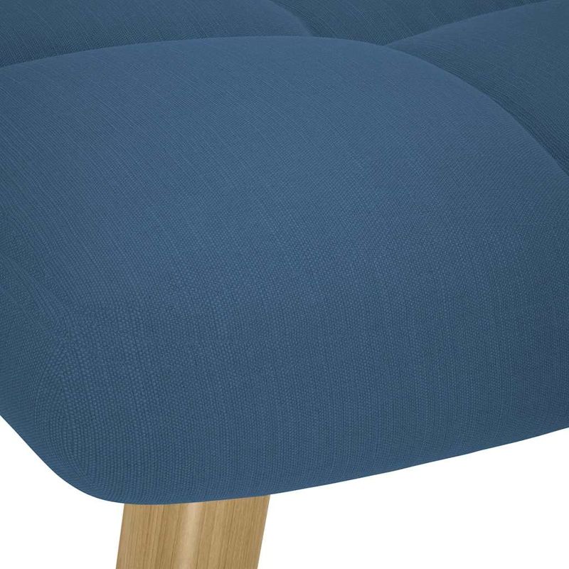 Casa si Gradina - Gradina si terasa - Balansoare si hamace - Balansoare - Scaun balansoar cu taburet, albastru, material textil, model cu scăunel pentru picioare - Infinity.ro