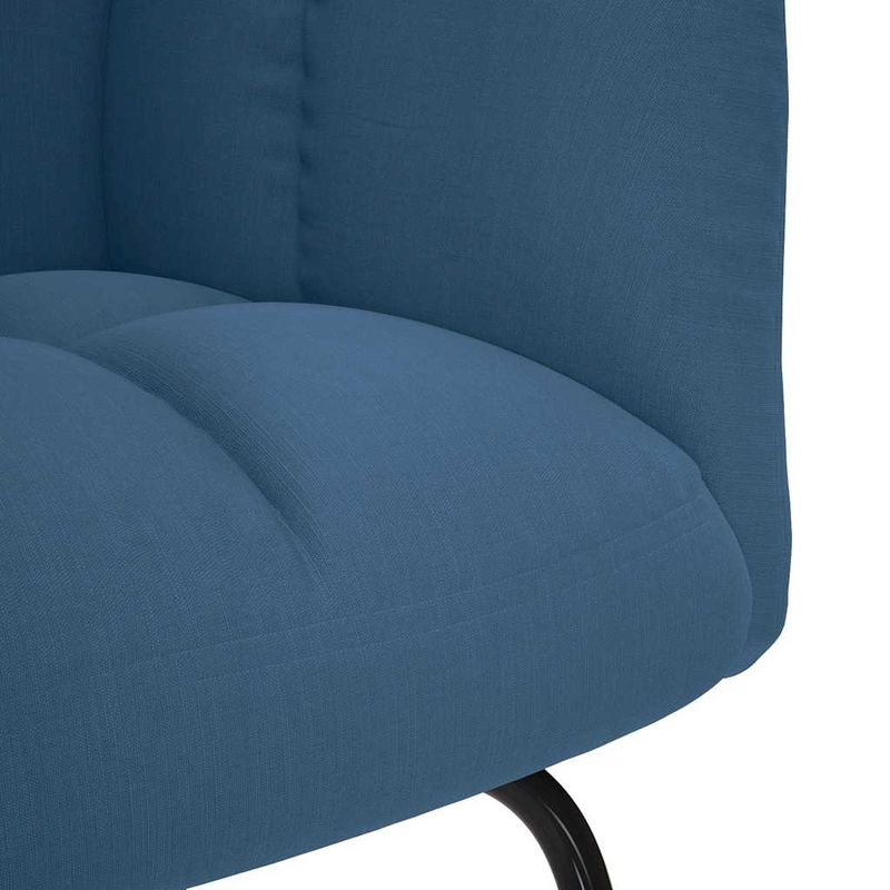 Casa si Gradina - Gradina si terasa - Balansoare si hamace - Balansoare - Scaun balansoar cu taburet, albastru, material textil, model cu scăunel pentru picioare - Infinity.ro