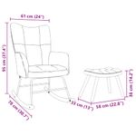 Casa si Gradina - Gradina si terasa - Balansoare si hamace - Balansoare - Scaun balansoar cu taburet, albastru, material textil, model cu scăunel pentru picioare - Infinity.ro