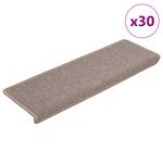 Casa si Gradina - Textile si covoare - Covoare - Covoare casa - Covorase scara 30 buc 65x21x4 cm maro deschis - Infinity.ro