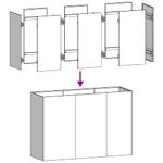 Casa si Gradina - Gradinarit si plante - Plante si ghivece - Ghivece si suporturi - Jardinier negru 120x40x80 cm Otel laminat la rece - Infinity.ro