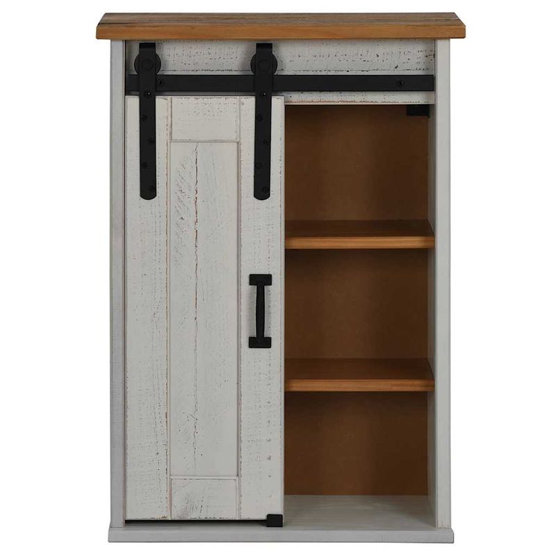 Casa si Gradina - Mobilier - Comode si corpuri - Corpuri bucatarie - Dulap suspendat HALDEN cu usa glisanta alb 49x22,5x70 cm pin - Infinity.ro