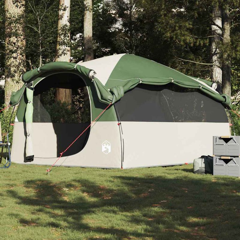 Sport si Outdoor - Camping - Corturi camping - Cort de familie tunel, 6 persoane, verde, impermeabil - Infinity.ro