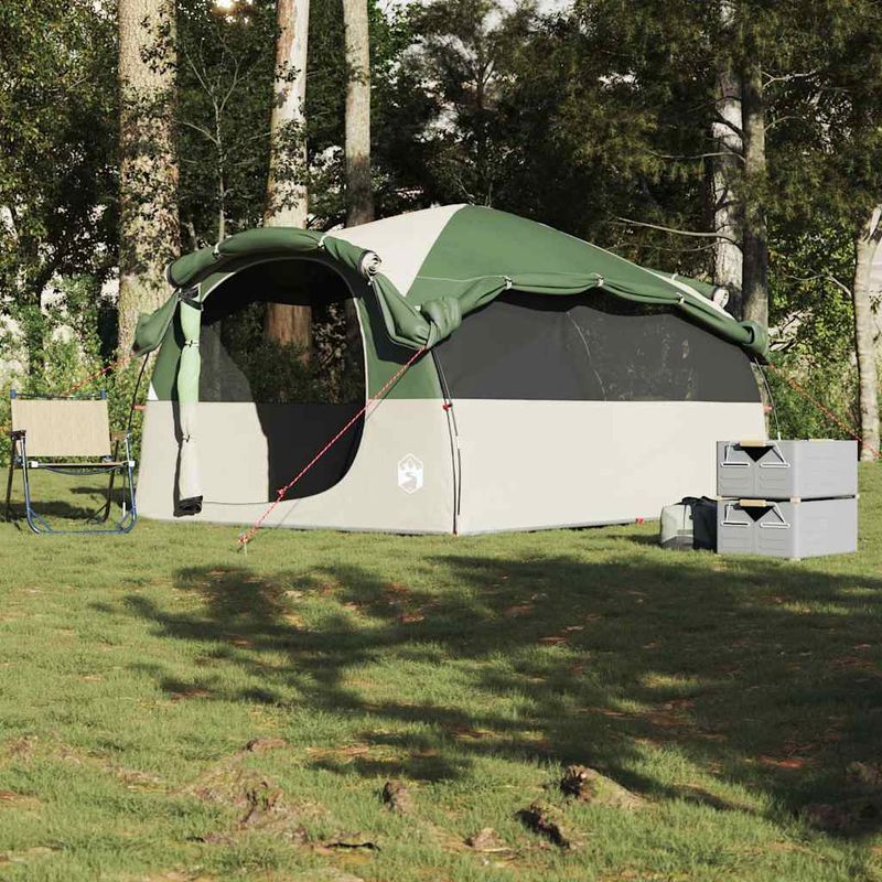 Sport si Outdoor - Camping - Corturi camping - Cort de familie tunel, 6 persoane, verde, impermeabil - Infinity.ro