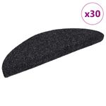 Casa si Gradina - Textile si covoare - Covoare - Covoare casa - Covorase scara autoadezive 30 buc Negru 56x17x3 cm - Infinity.ro