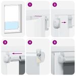 Casa si Gradina - Textile si covoare - Rulouri si jaluzele - Jaluza cu role opace alb 70x210 cm latime material 65,7 cm - Infinity.ro