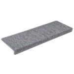 Casa si Gradina - Textile si covoare - Covoare - Covoare casa - Covorase scara 30 buc 65x21x4 cm alb si gri - Infinity.ro