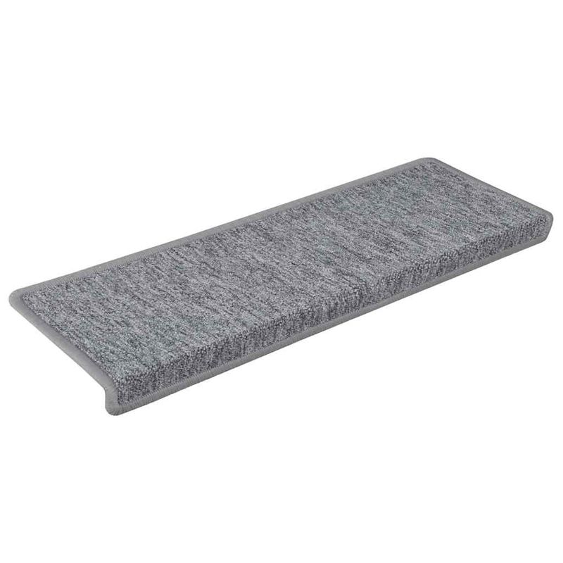 Casa si Gradina - Textile si covoare - Covoare - Covoare casa - Covorase scara 30 buc 65x21x4 cm alb si gri - Infinity.ro