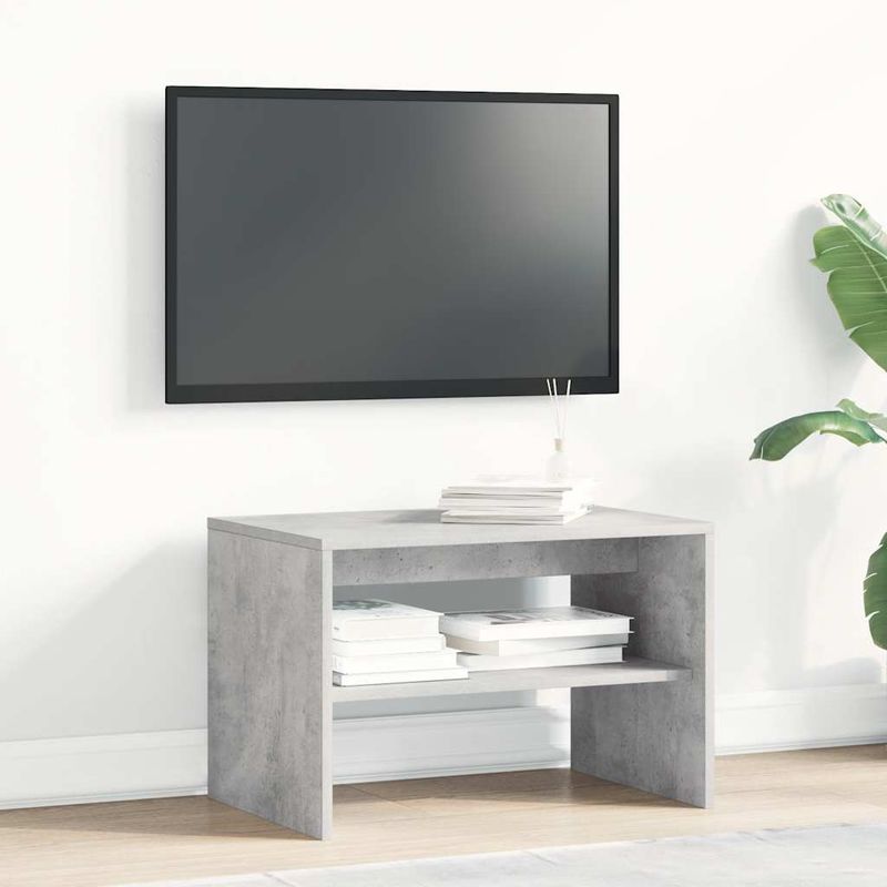 Casa si Gradina - Mobilier - Comode si corpuri - Comode - Dulap TV Beton Gri 60x40x40 cm Lemn prelucrat - Infinity.ro