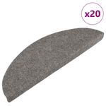 Casa si Gradina - Textile si covoare - Covoare - Covoare casa - Covorase scara autoadezive 20 buc Gri 65x22,5x3,5 cm - Infinity.ro