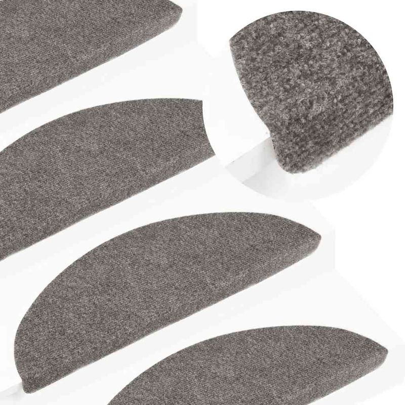 Casa si Gradina - Textile si covoare - Covoare - Covoare casa - Covorase scara autoadezive 20 buc Gri 65x22,5x3,5 cm - Infinity.ro