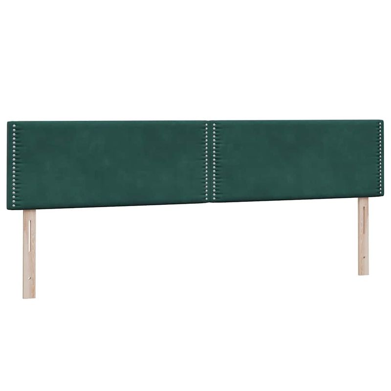 Casa si Gradina - Mobilier - Paturi si accesorii - Paturi - Pat box spring cu saltea, verde inchis, 180x220 cm, catifea - Infinity.ro