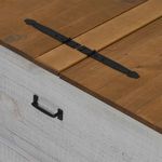 Casa si Gradina - Mobilier - Organizare si depozitare - Cutii depozitare - Cufa de depozitare HALDEN alb 91x91x47 cm lemn masiv de pin - Infinity.ro