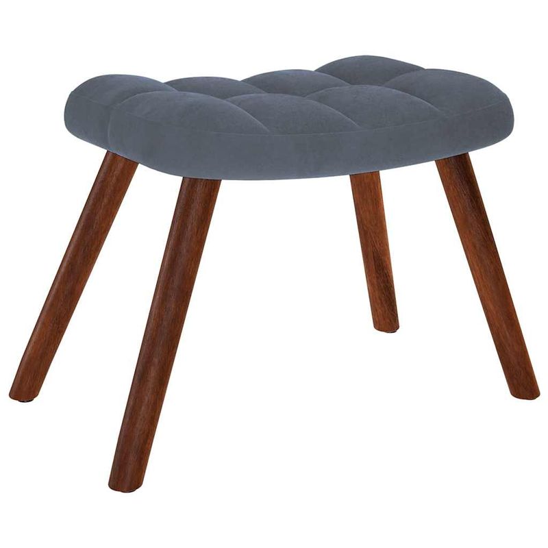 Casa si Gradina - Mobilier - Scaune si fotolii - Fotolii - Fotoliu de relaxare cu taburet, gri inchis, catifea - Infinity.ro