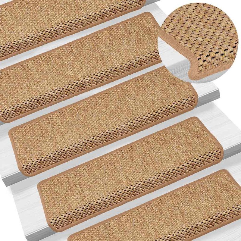 Casa si Gradina - Textile si covoare - Covoare - Covoare casa - Covorase scari autoadezive, 30 buc. portocaliu, 65x21x4cm sisal - Infinity.ro