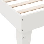 Casa si Gradina - Mobilier - Paturi si accesorii - Paturi - Pat cu biblioteca fara saltea, alb, 90x200 cm, lemn masiv pin - Infinity.ro