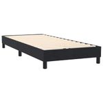 Casa si Gradina - Mobilier - Paturi si accesorii - Paturi - Pat box spring cu saltea, negru, 80x220 cm, catifea - Infinity.ro