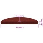 Casa si Gradina - Textile si covoare - Covoare - Covoare casa - Covorase scara autoadezive 30 buc Rosu 56x17x3 cm, roșu bordo - Infinity.ro