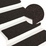 Casa si Gradina - Textile si covoare - Covoare - Covoare casa - Covorase scara autoadezive 30 buc Maro inchis 65x21x4 cm - Infinity.ro