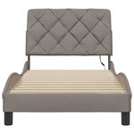 Casa si Gradina - Mobilier - Paturi si accesorii - Paturi - Cadru de pat cu LED fara saltea Taupe 90x190 cm Material - Infinity.ro