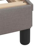 Casa si Gradina - Mobilier - Paturi si accesorii - Paturi - Cadru de pat cu LED fara saltea Taupe 90x190 cm Material - Infinity.ro