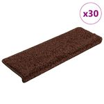 Casa si Gradina - Textile si covoare - Covoare - Covoare casa - Covorase scara 30 buc 65x21x4 cm maro - Infinity.ro