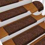 Casa si Gradina - Textile si covoare - Covoare - Covoare casa - Covorase scara 30 buc 65x21x4 cm maro - Infinity.ro