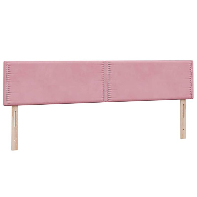 Casa si Gradina - Mobilier - Paturi si accesorii - Paturi - Pat box spring cu saltea, roz, 180x210 cm, catifea - Infinity.ro