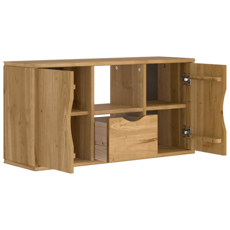 Casa si Gradina - Mobilier - Comode si corpuri - Comode - Dulap TV cu sertar „ODDA” 79x24x40 cm lemn masiv de pin - Infinity.ro