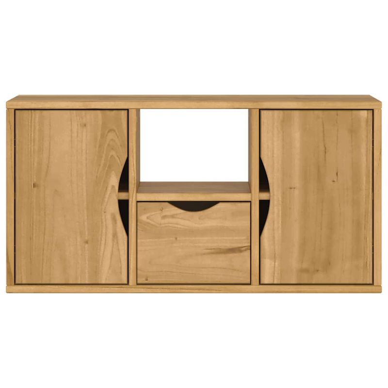 Casa si Gradina - Mobilier - Comode si corpuri - Comode - Dulap TV cu sertar „ODDA” 79x24x40 cm lemn masiv de pin - Infinity.ro