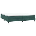 Casa si Gradina - Mobilier - Paturi si accesorii - Paturi - Pat cu arcuri fara saltea verde inchis 200x220 cm catifea - Infinity.ro