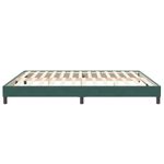 Casa si Gradina - Mobilier - Paturi si accesorii - Paturi - Pat cu arcuri fara saltea verde inchis 200x220 cm catifea - Infinity.ro