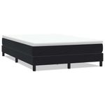 Casa si Gradina - Mobilier - Paturi si accesorii - Paturi - Pat cu arcuri fara saltea negru 140x220 cm catifea - Infinity.ro